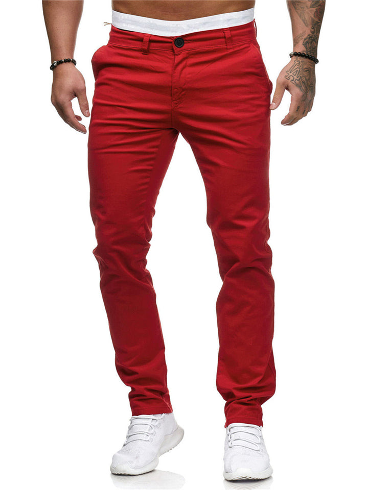 Men's Causal Fashion Slim Fit Straight Pants