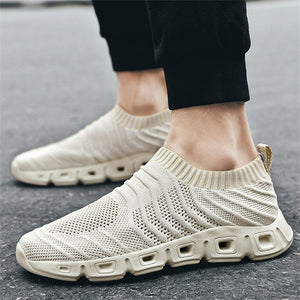 Men’s Hollow Out Breathable Elastic Rubber Sole Summer Sneakers