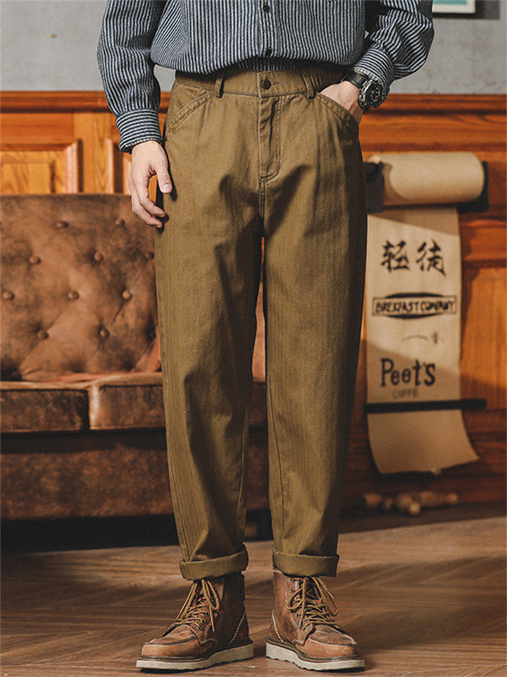 Men's Amerian Vintage Mid-Rise Gurkha Pants