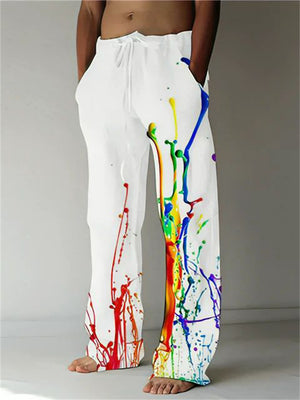 3D Printed Painting Graffiti Male Soft Comfy  Elastic Waist Pants