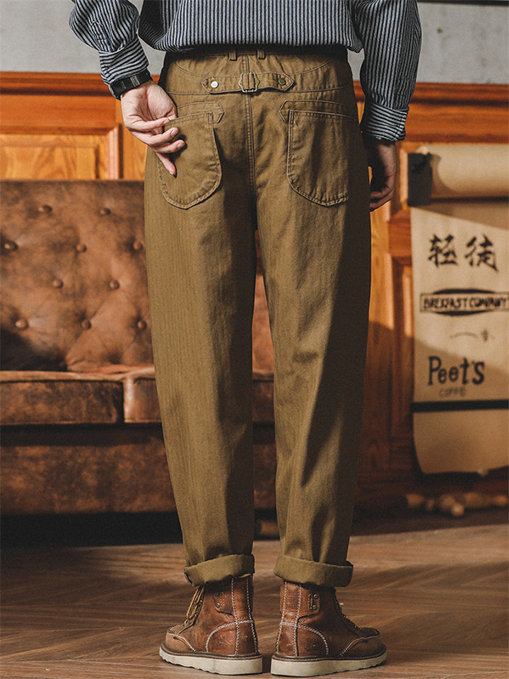 Men's Amerian Vintage Mid-Rise Gurkha Pants