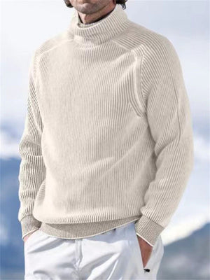 Leisure Solid Jumper Turtleneck Knitted Sweaters for Men