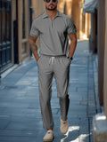 Fashion Casual Lapel Collar Corduroy Outfits for Men