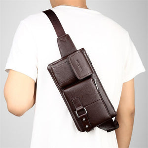 Men's Fashion Multi-function High-capacity Waist Bag Crossbody Bag