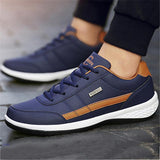 Casual Leather Patchwork Sporty Running Shoes Golf Shoes For Men