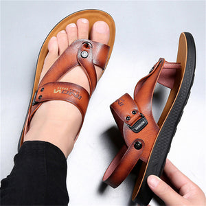 Stylish Leisure Non-slip PU Leather Sandals for Men