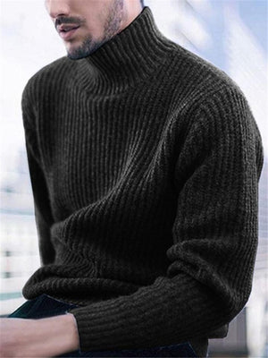 Winter Long Sleeve Knit Turtleneck Sweater For Men