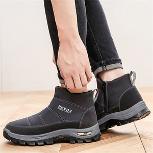Men's Casual Comfy Round Toe Warm Winter Boots
