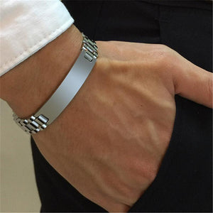 Men’s High Polished Stainless Steel Bracelet Wristband