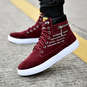 Students High Top Canvas Shoes Men's Fashion All-match Sneakers