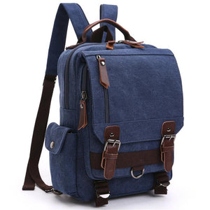 Casual Stylish Canvas Outdoor Adjustable Strap Backpack