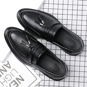 Men's Trendy Tassel Design Formal Glossy Business Shoes