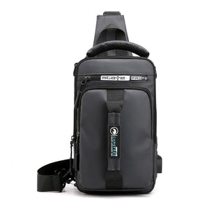 Multifunction Lightweight Outdoor Sling Bag Chest Bag Crossbody Bag With USB Charging Port