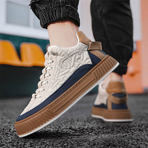 Retro Stylish Contrast Color Sneakers for Men