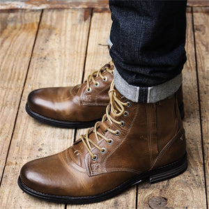 Fashion Lace Up Casual Men's Boots