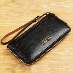 Vintage Long Wallet Business Handbag For Men