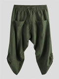 Men's Casual Ethnic Style Calf-Length Cotton&Linen Loose Harem Pants