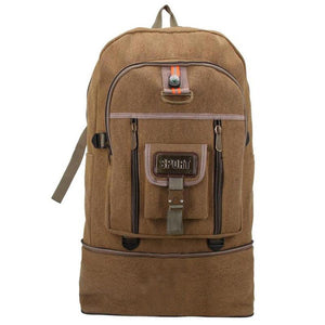 Retro Canvas Outdoor Climbing Travel Large Capacity Backpack Duffel Bag
