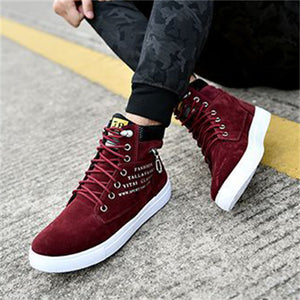 Students High Top Canvas Shoes Men's Fashion All-match Sneakers