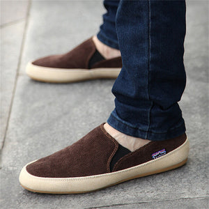 Men's Summer Simple Round Toe Flat Breathable Comfy Canvas Shoes