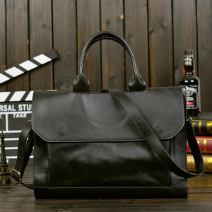 Men's Business Leather Crossbody Bag HandBag