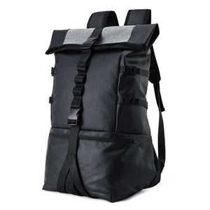 Men Large Capacity Strong Release Buckle Decor Backpack