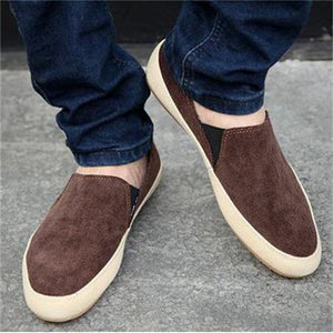 Men's Summer Simple Round Toe Flat Breathable Comfy Canvas Shoes