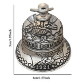 Christmas Halloween Hanging Ornament Morgan Dollar Pattern Bell
