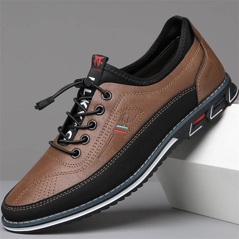 Men's Urban Edge PU Leather Flat Shoes