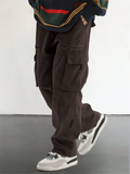 Men's High Street Vintage Loose Fit Multi-Pocket Cargo Trousers
