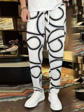 Men's Casual Loose Graphic Print Lightweight Pants for Summer
