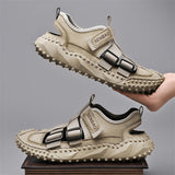 Men's Hollow Out Thick Sole Anti Slip Slingback Sandals