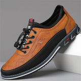 Men's Urban Edge PU Leather Flat Shoes