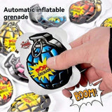 Funny Prank Toy Self-inflating Grenade Bags Bomb Bags