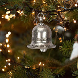 Christmas Halloween Hanging Ornament Morgan Dollar Pattern Bell