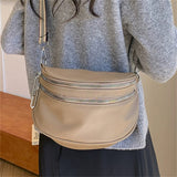 Faux Leather Crossbody Sling Bag