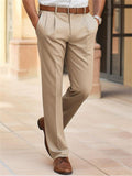 Men's Cozy Straight Leg Business Dress Pants