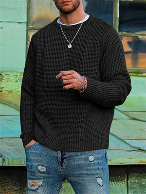 Men's Autumn Round Neck Long Sleeve Casual Bottoming Sweater