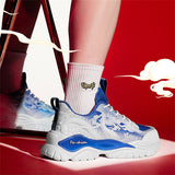 Vintage 3D Dragon Cloud Fluorescent Sneakers for Men