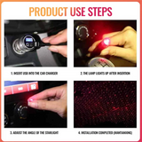 USB Car Romantic Star Light Projector