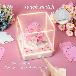 3D Tree House Calendar Tear-off Memo Pad with Lights