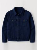 Men's Casual Button Up Denim Jacket