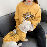 Small Dogs and Owner Spring Autumn Embroidered Sweatshirt