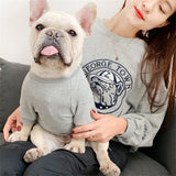 Small Dogs and Owner Spring Autumn Embroidered Sweatshirt