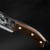 Hand Forged Black Dragon Carving Chef Knife