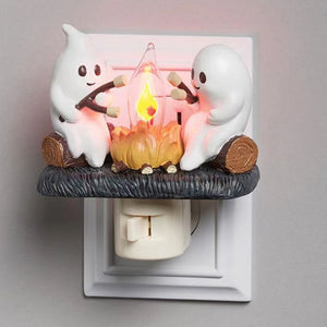 2024 Ghost Campfire Flickering Nightlight Festive Mood Lamp
