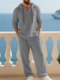 Men's Cozy Relaxed Fit Summer Resort Wear Linen Sets