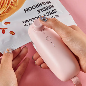 USB Charging Household Kitchen Tool Snacks Food Bag Hand Press Sealer