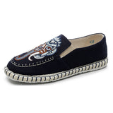 Ethnic Style Elephant Embroidered Cotton Linen Cloth Shoes for Men