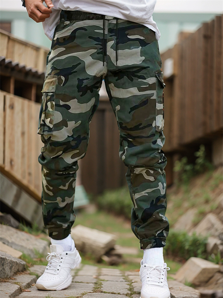 Men's Casual Camouflage Cargo Jogger Pants
